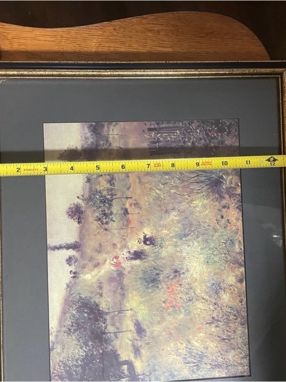 Frame Vintage Meadow Print in Green and Gold Tones - Picture 7 of 11